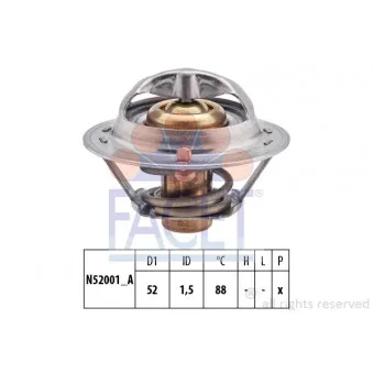 Thermostat d'eau FACET 7.8266S