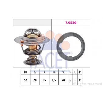 Thermostat d'eau FACET 7.8267