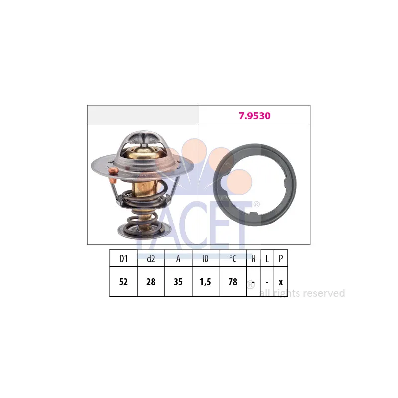 Thermostat d'eau FACET 7.8267