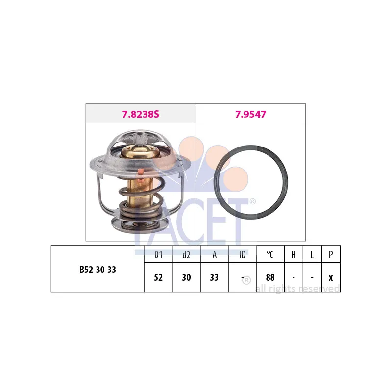 Thermostat d'eau FACET 7.8269