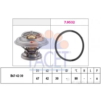 Thermostat d'eau FACET 7.8271