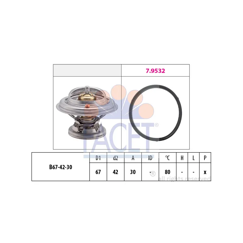 Thermostat d'eau FACET 7.8271