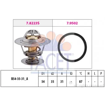 Thermostat d'eau FACET 7.8278
