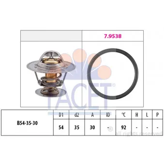 Thermostat d'eau FACET 7.8279