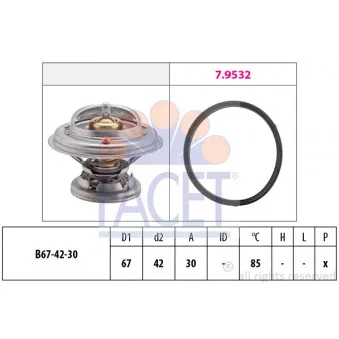 Thermostat d'eau FACET 7.8280