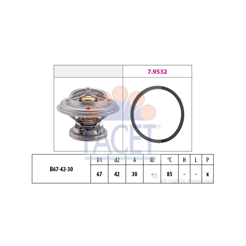 Thermostat d'eau FACET 7.8280