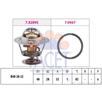 Thermostat d'eau FACET 7.8289
