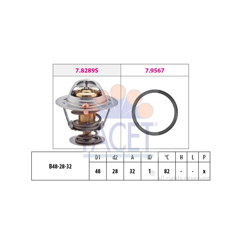 Thermostat d'eau FACET 7.8289