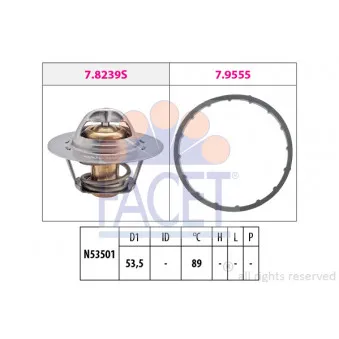 Thermostat d'eau FACET 7.8291