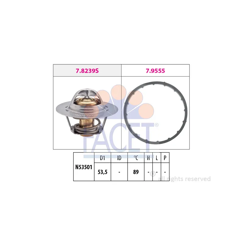 Thermostat d'eau FACET 7.8291
