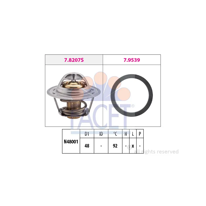 Thermostat d'eau FACET 7.8295