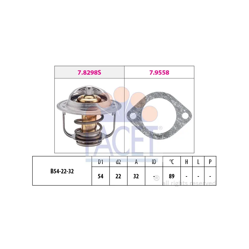 Thermostat d'eau FACET 7.8298