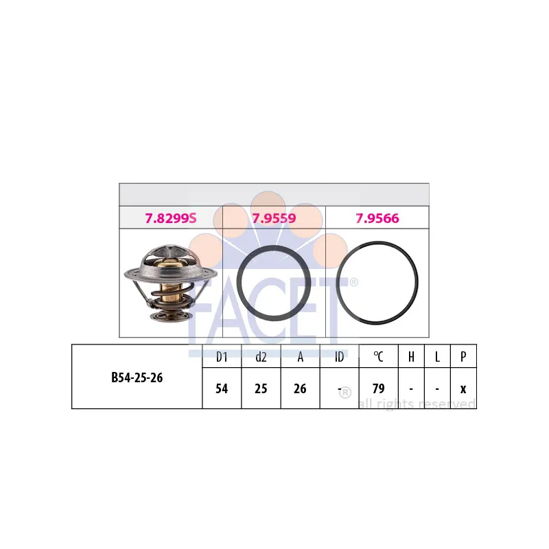 Thermostat d'eau FACET 7.8299