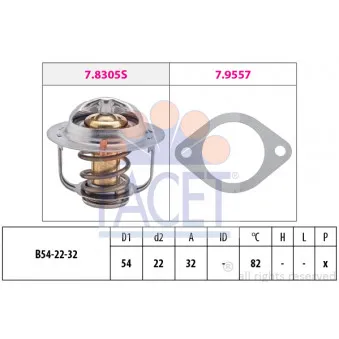 Thermostat d'eau FACET 7.8305