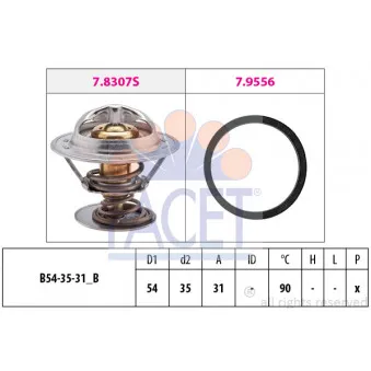 Thermostat d'eau FACET 7.8307