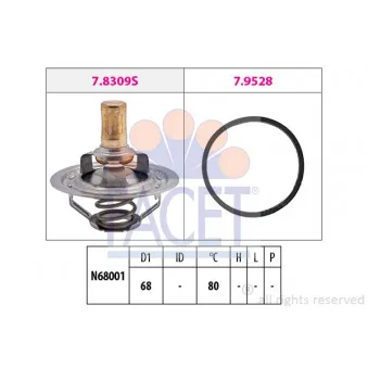 Thermostat d'eau FACET 7.8309