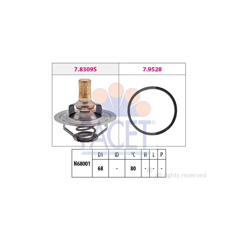 Thermostat d'eau FACET 7.8309