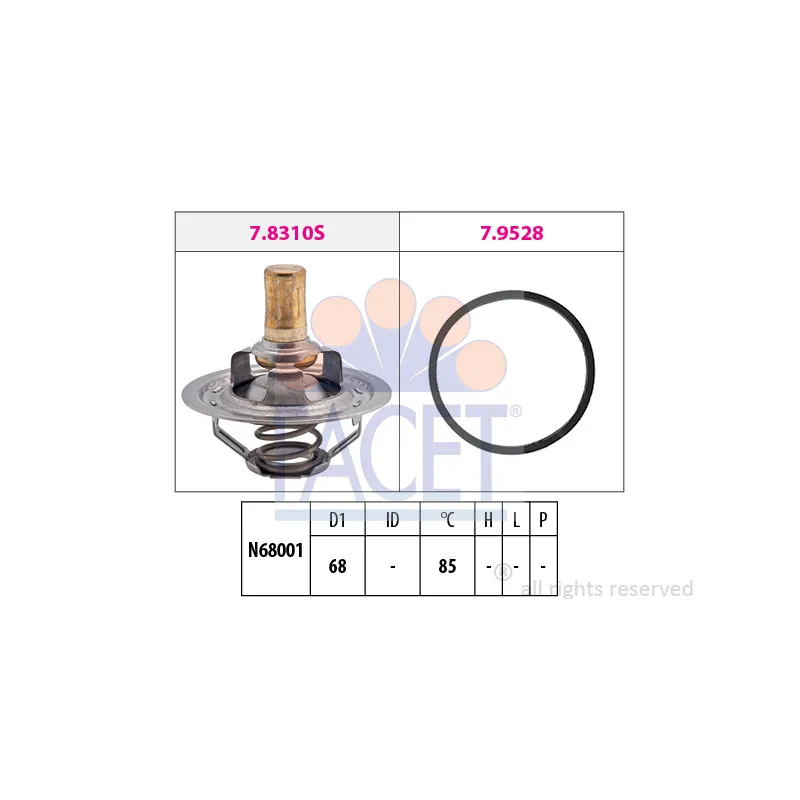 Thermostat d'eau FACET 7.8310