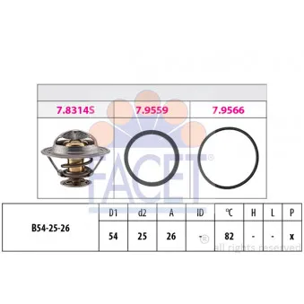 Thermostat d'eau FACET 7.8314