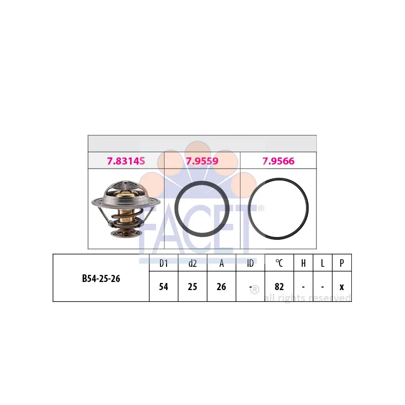 Thermostat d'eau FACET 7.8314