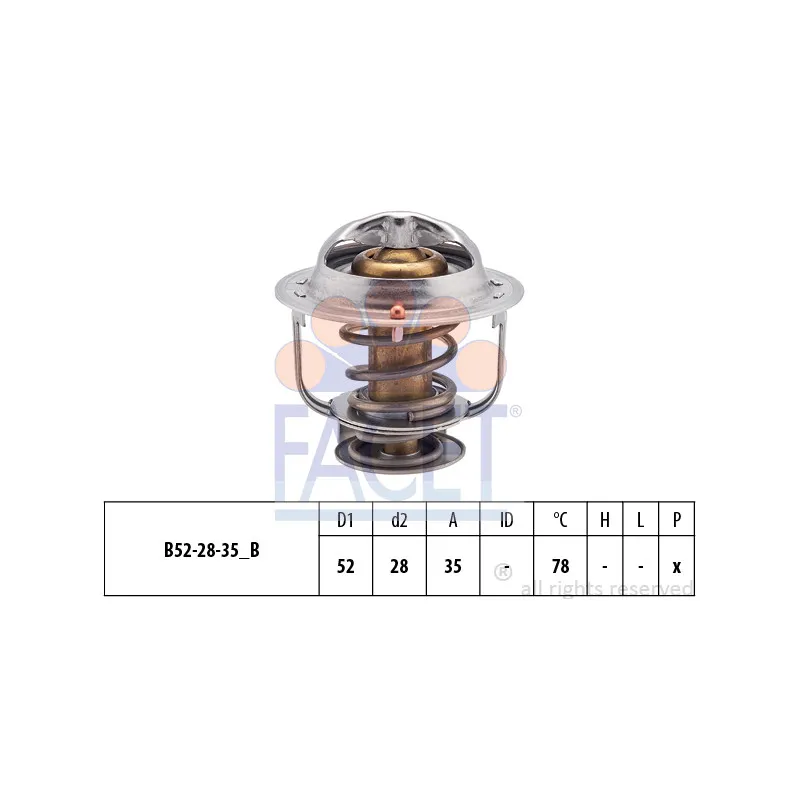 Thermostat d'eau FACET 7.8317S