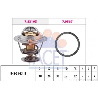 Thermostat d'eau FACET 7.8319