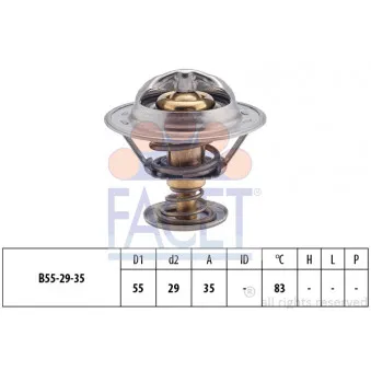 Thermostat d'eau FACET 7.8323S