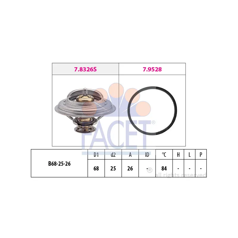 Thermostat d'eau FACET 7.8326
