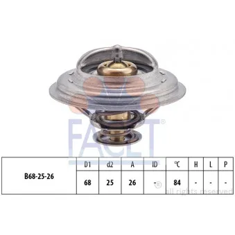 Thermostat d'eau FACET 7.8326S