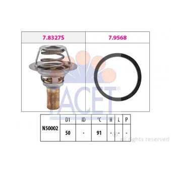 Thermostat d'eau FACET 7.8327