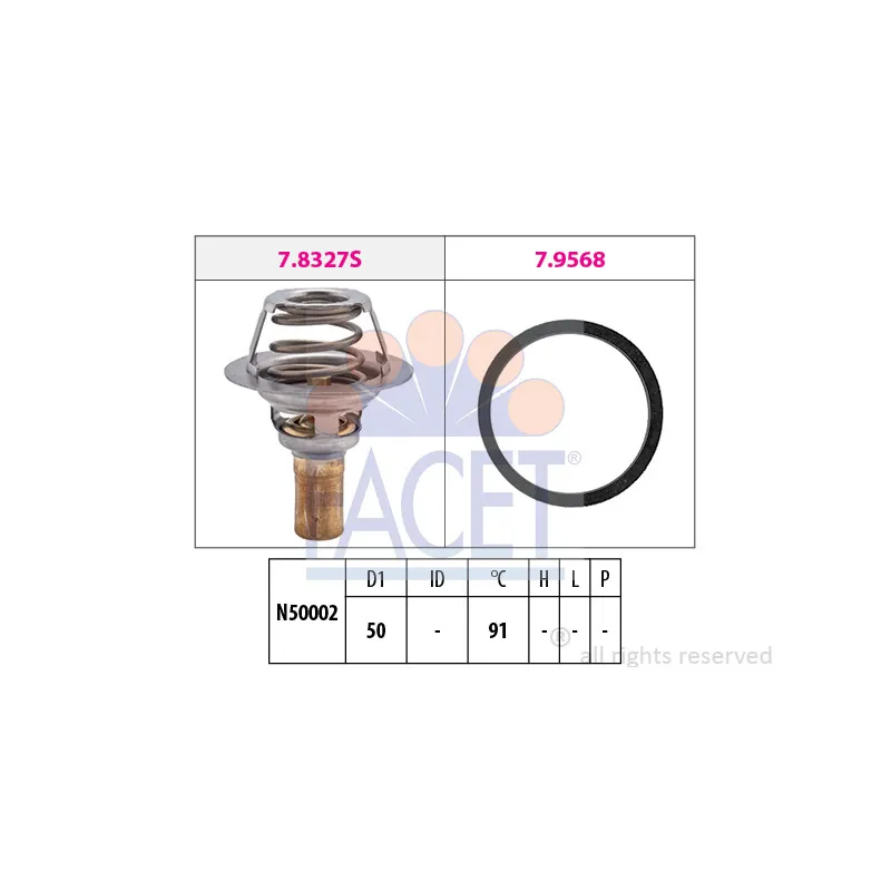 Thermostat d'eau FACET 7.8327
