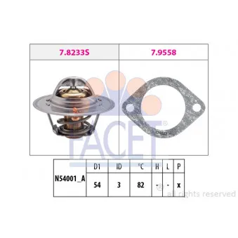 Thermostat d'eau FACET 7.8329