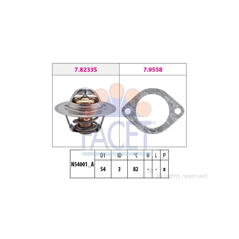 Thermostat d'eau FACET 7.8329