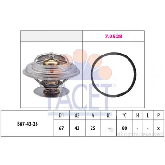 Thermostat d'eau FACET 7.8333