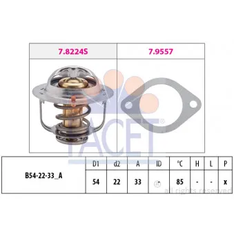 Thermostat d'eau FACET 7.8335