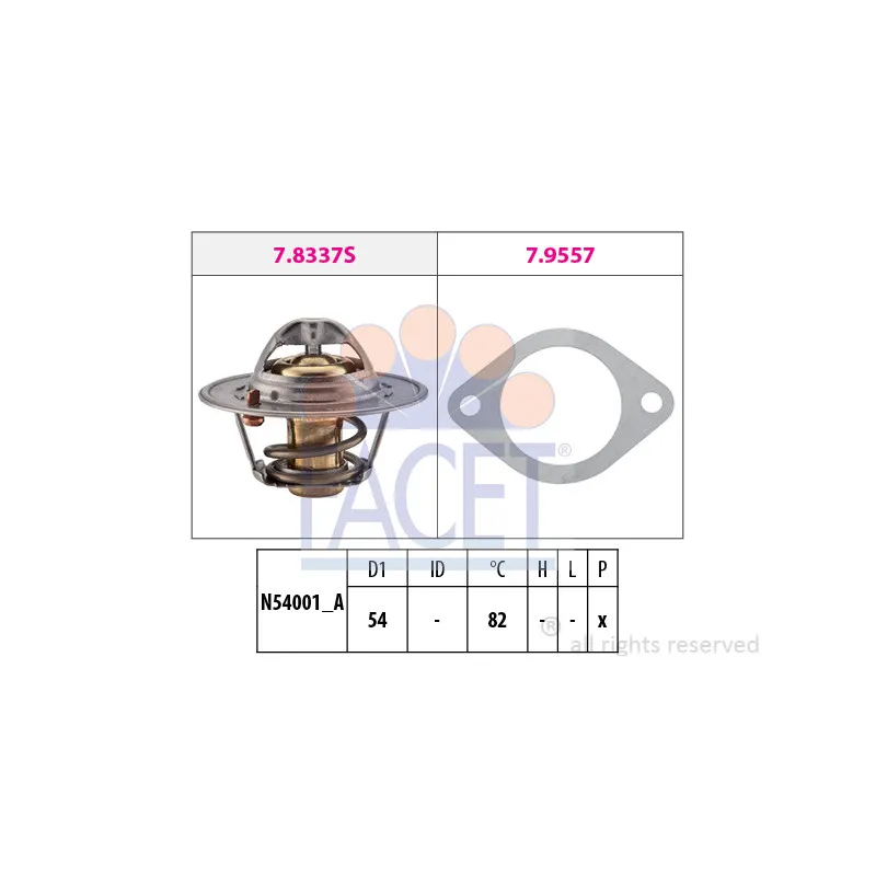 Thermostat d'eau FACET 7.8337