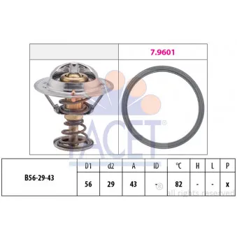 Thermostat d'eau FACET 7.8339