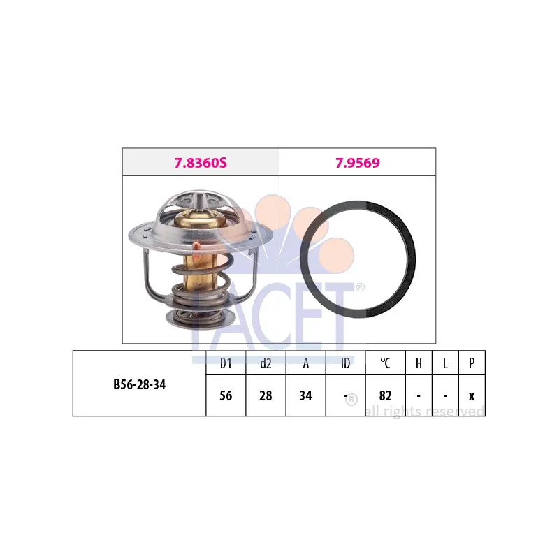 Thermostat d'eau FACET 7.8360