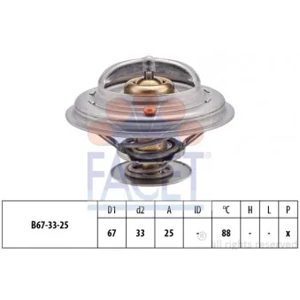 Thermostat d'eau FACET 7.8361S