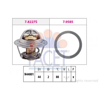 Thermostat d'eau FACET 7.8366