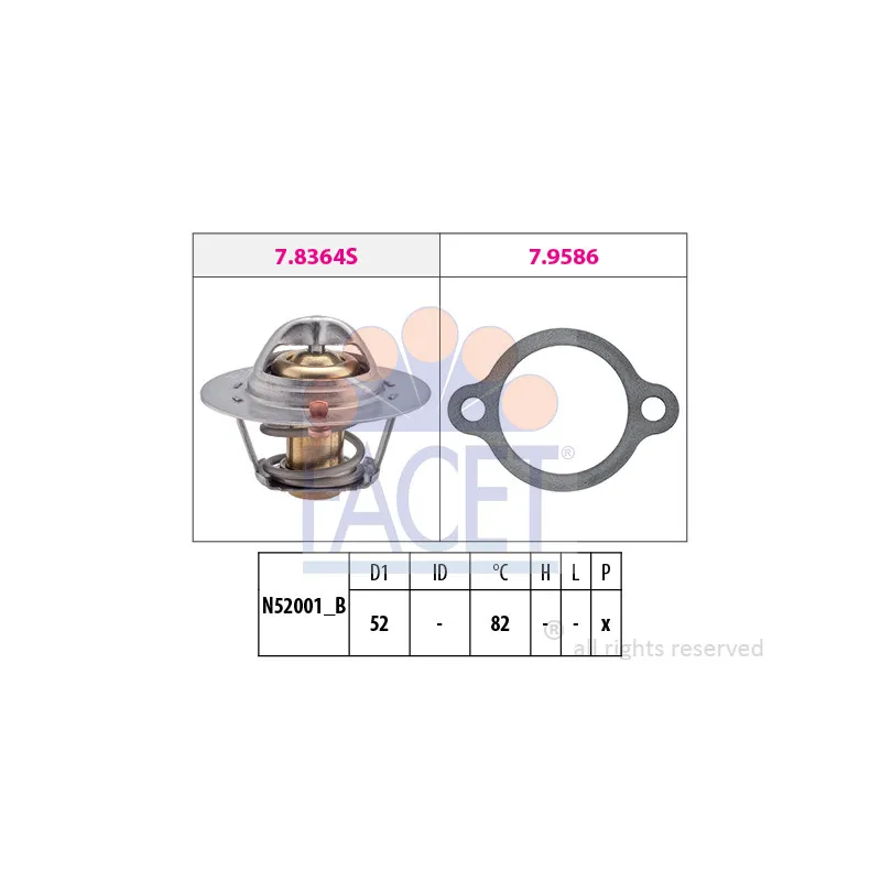 Thermostat d'eau FACET 7.8367
