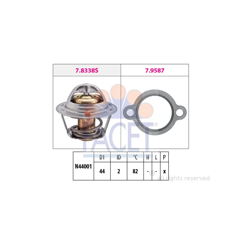 Thermostat d'eau FACET 7.8368