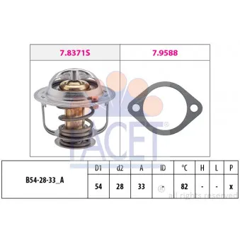Thermostat d'eau FACET 7.8371
