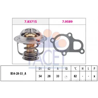 Thermostat d'eau FACET 7.8372