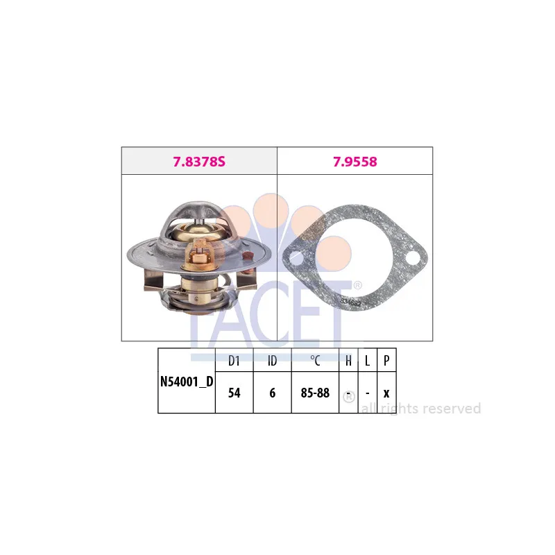 Thermostat d'eau FACET 7.8378