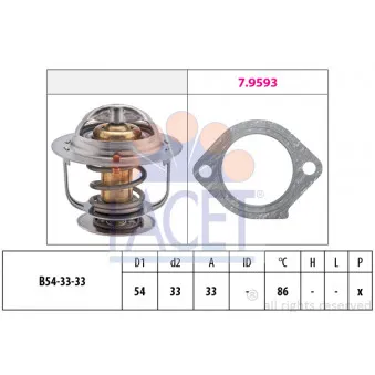 Thermostat d'eau FACET 7.8386