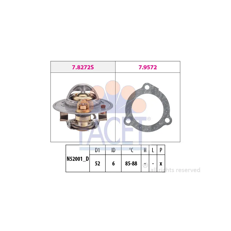 Thermostat d'eau FACET 7.8388