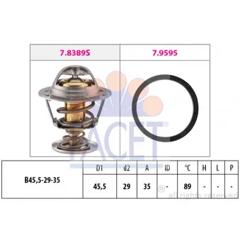 Thermostat d'eau FACET 7.8389