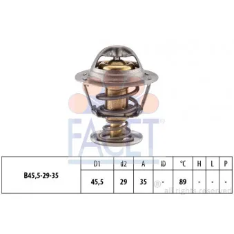 Thermostat d'eau FACET 7.8389S