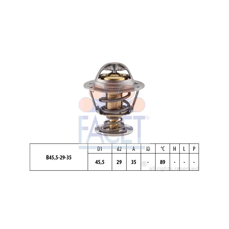 Thermostat d'eau FACET 7.8389S